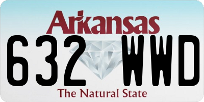 AR license plate 632WWD