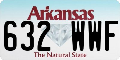 AR license plate 632WWF