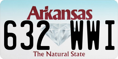 AR license plate 632WWI