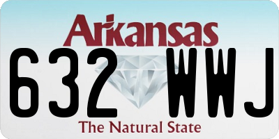 AR license plate 632WWJ