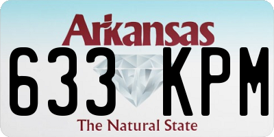 AR license plate 633KPM