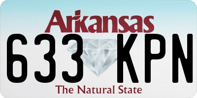 AR license plate 633KPN