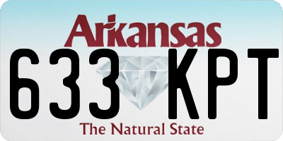 AR license plate 633KPT