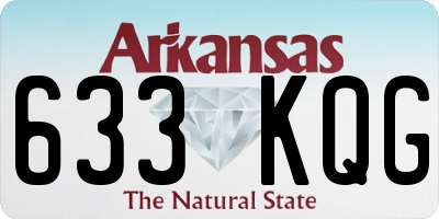 AR license plate 633KQG
