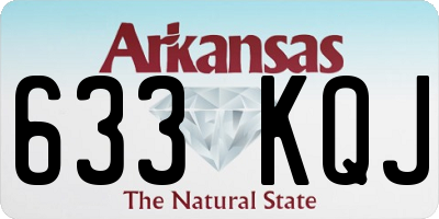 AR license plate 633KQJ
