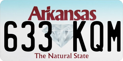 AR license plate 633KQM