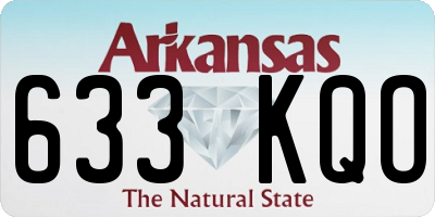 AR license plate 633KQO