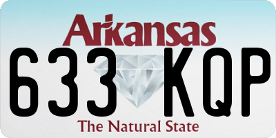 AR license plate 633KQP