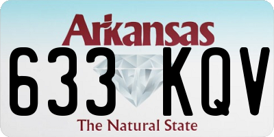 AR license plate 633KQV