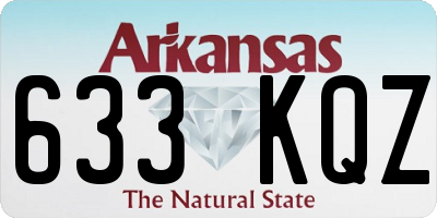 AR license plate 633KQZ