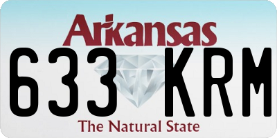 AR license plate 633KRM