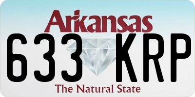 AR license plate 633KRP