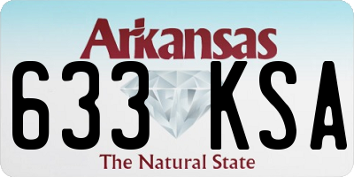 AR license plate 633KSA