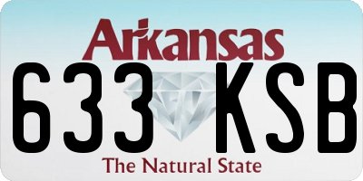 AR license plate 633KSB