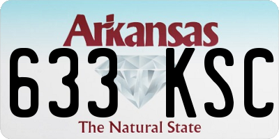 AR license plate 633KSC
