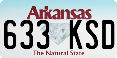 AR license plate 633KSD
