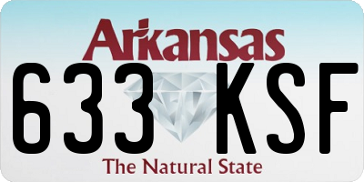 AR license plate 633KSF
