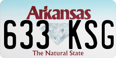 AR license plate 633KSG