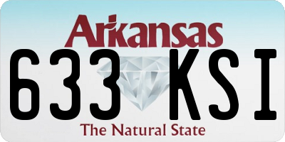 AR license plate 633KSI