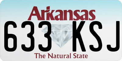 AR license plate 633KSJ