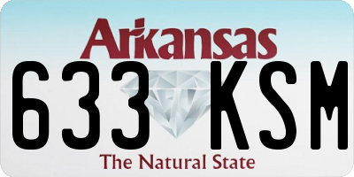 AR license plate 633KSM