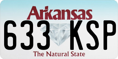 AR license plate 633KSP