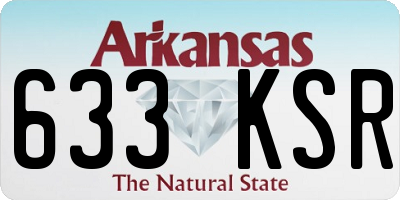 AR license plate 633KSR
