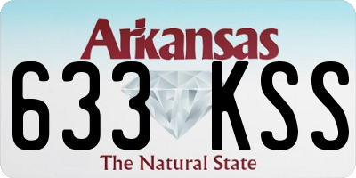 AR license plate 633KSS