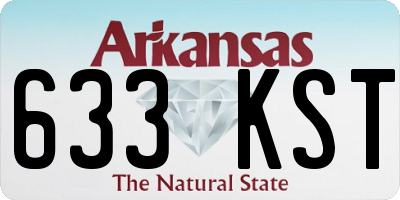 AR license plate 633KST