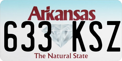 AR license plate 633KSZ