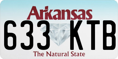 AR license plate 633KTB