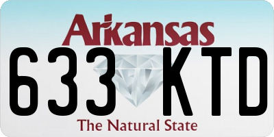 AR license plate 633KTD