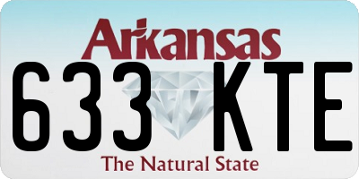 AR license plate 633KTE