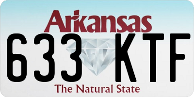 AR license plate 633KTF