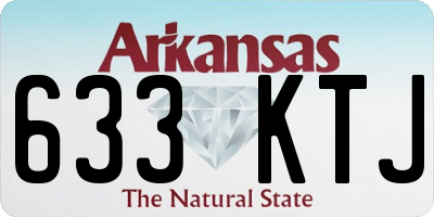 AR license plate 633KTJ