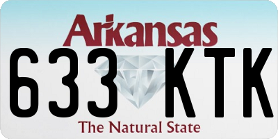 AR license plate 633KTK