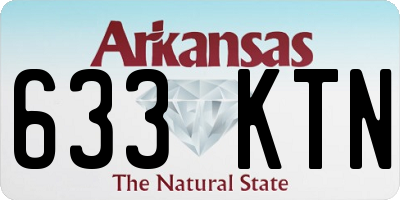 AR license plate 633KTN