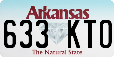 AR license plate 633KTO