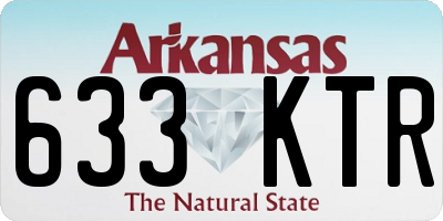 AR license plate 633KTR