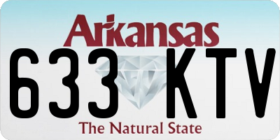 AR license plate 633KTV