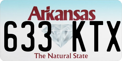AR license plate 633KTX