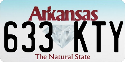 AR license plate 633KTY