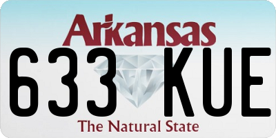 AR license plate 633KUE