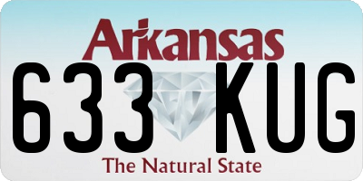 AR license plate 633KUG
