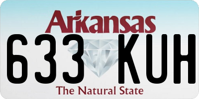 AR license plate 633KUH