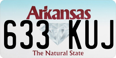 AR license plate 633KUJ