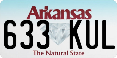 AR license plate 633KUL