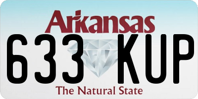 AR license plate 633KUP