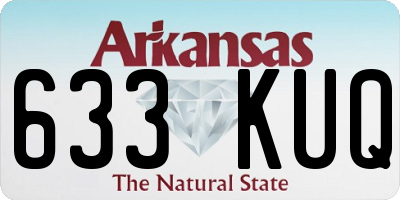 AR license plate 633KUQ