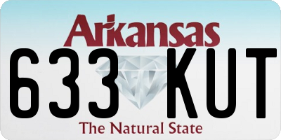 AR license plate 633KUT